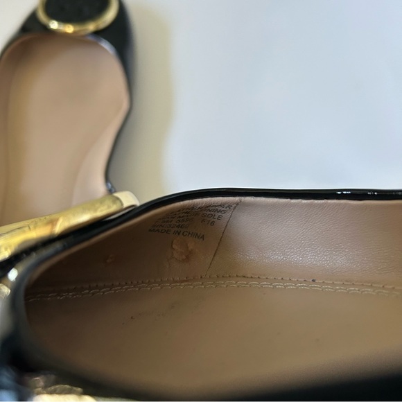Tory Burch Twiggie Black Patent Leather Slip On Ballet Flats, Size 7.5 - Picture 11 of 11